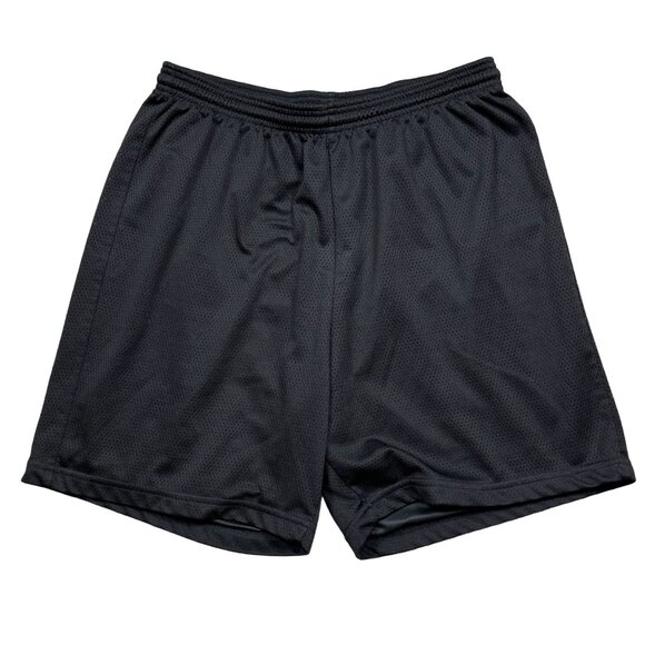 ProSpirit Mens Black Mesh Basketball Shorts Elastic Waist Drawstring Size Large - Picture 1 of 10